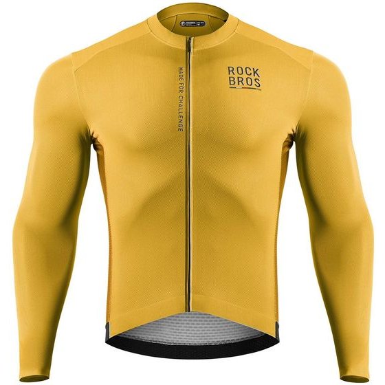 Rockbros Road To Sky men's Cycling Jersey Long Sleeve M - Yellow 5907769392511 - (15120015024)