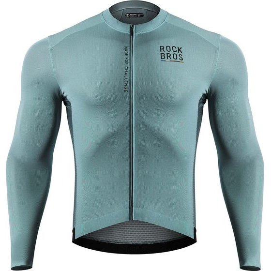 Rockbros Road To Sky men's Cycling Jersey Long Sleeve S - gray-Blue 5907769392474 - (15120015016)