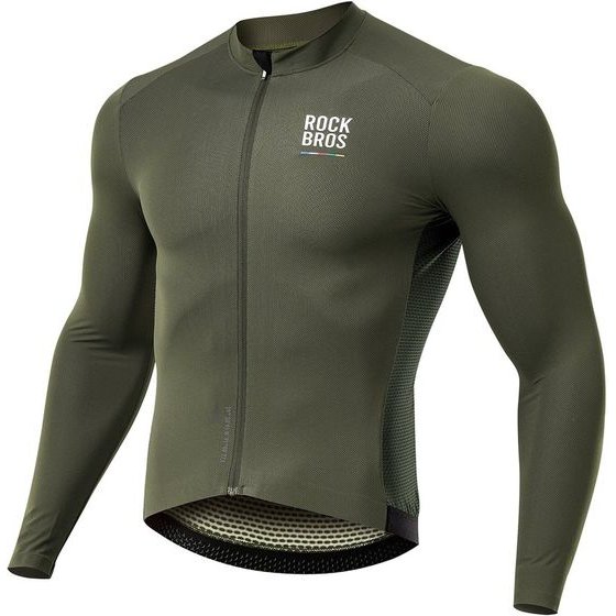 Rockbros Road To Sky men's Long Sleeve Cycling Jersey S - Green 5907769392351 - (15220003002)
