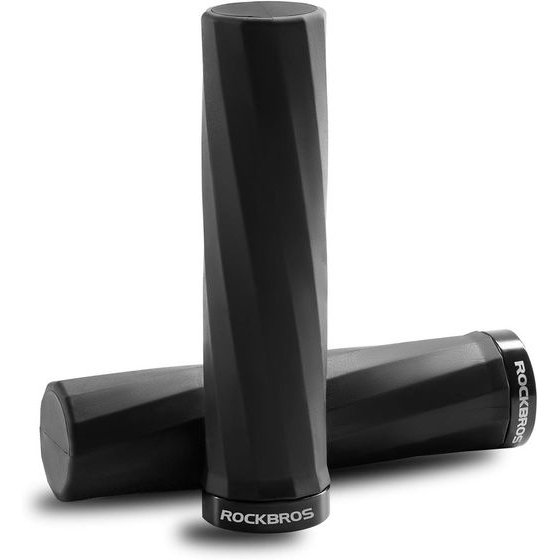 Rockbros Rubber Bike Grips - Black 5907769389887 - (71230002004)