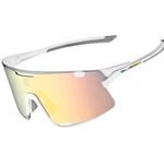 Rockbros SP338 Road To Sky Cycling Glasses With Interchangeable Lenses - Cream 5907769393204 - (14210011003)