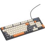 Hoco Wired Keyboard Qwerty GM61 tri-Color (white, grey, orange)