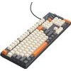 Hoco Wired Keyboard Qwerty GM61 tri-Color (white, grey, orange)