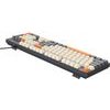 Hoco Wired Keyboard Qwerty GM61 tri-Color (white, grey, orange)