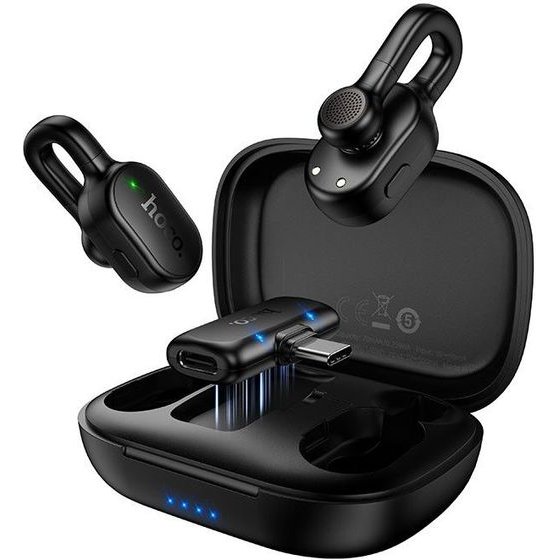 Hoco Wireless Lavalier Microphone Usb C L27 black