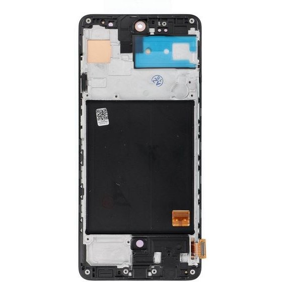Rewa Lcd Display For Samsung A51 4G Oled Black With Frame OEM