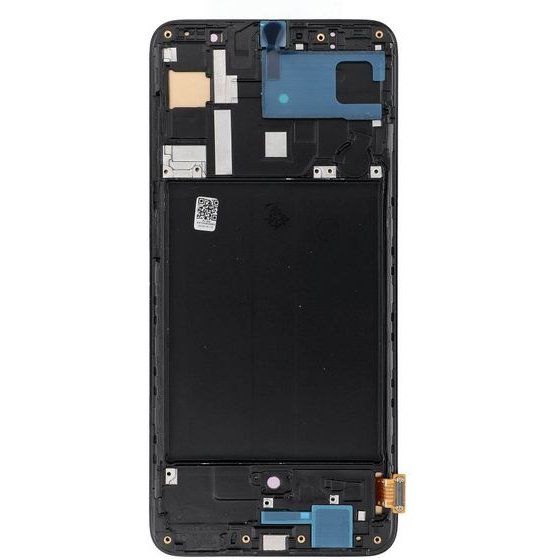 Rewa Lcd Display For Samsung A70 Oled Black With Frame OEM