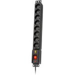 Lestar 19''Pdu Black 8 Ac outlet(s) 230 V 1.5 m - (Lxarm 810 G-A K.:Cz 1,5M)