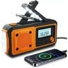 IPX3 AM/Fm Emergency Radio With Hand Crank, Flashlight, Power Bank And Solar Panel OEM - (376)