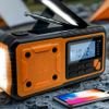 IPX3 AM/Fm Emergency Radio With Hand Crank, Flashlight, Power Bank And Solar Panel OEM - (376)