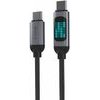 X-One Flowlink Running Led Data Cable - Type C To C - 5A Max 100W 1,2m black