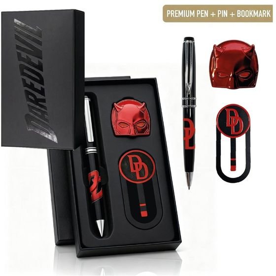 CERDA Stationery: Daredevil - Set With Premium Pen, Pin & Bookmark (2700002589)