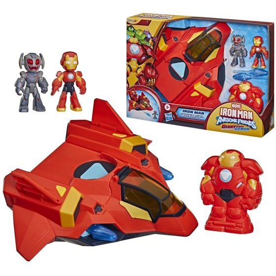 Hasbro Iron Man And His Awesome Friends: Vehicles And Playsets - Marvel Giant-Sized Armor Jet (G1994)