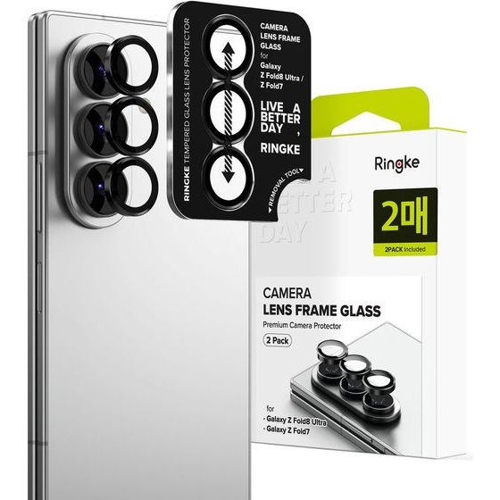 Ringke Oslona Aparatu Camera Frame 2-Pack Galaxy Z Fold 7 / 8 Ultra BLACK