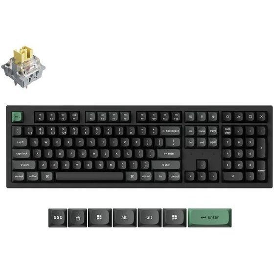 Keychron K10 Ultra Zmk Wireless 8K Mechanical Keyboard Bananaswitch (Hot-Swap) 100% Us Lay - (K10U-H4)
