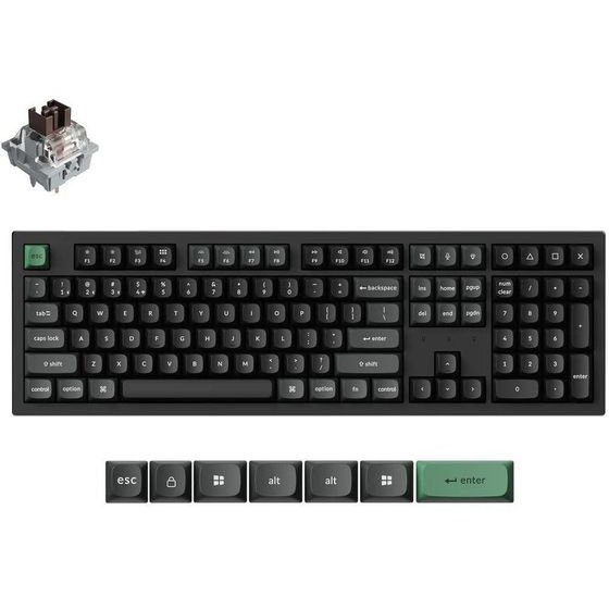 Keychron K10 Ultra Zmk Wireless 8K Mechanical Keyboard Brown Switch (Hot-Swap) 100% Us Lay - (K10U-H3)