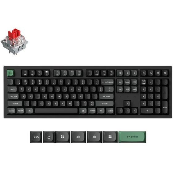 Keychron K10 Ultra Zmk Wireless 8K Mechanical Keyboard Red Switch (Hot-Swap) 100% Us Lay - (K10U-H1)