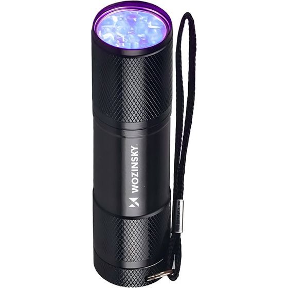 Wozinsky IP65 Uv Flashlight For Trace Detection - Black 5907769389122 - (WLD-9L)