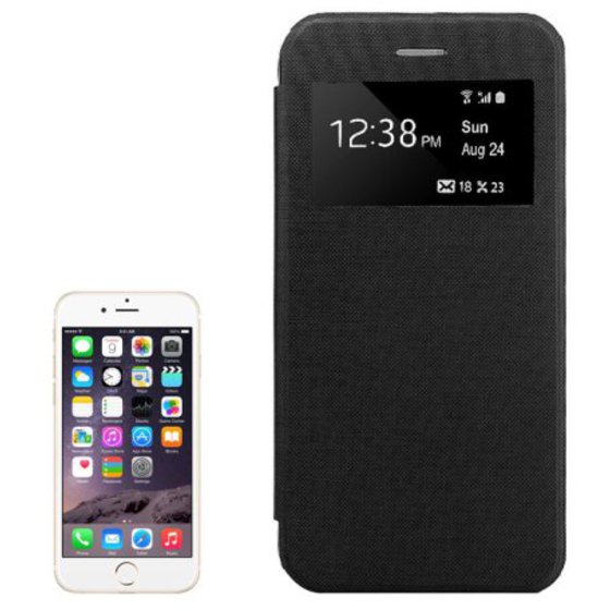 BOOK LEATHER CASE WITH CALL DISPLAY ID FOR IPHONE 6 PLUS(�����)