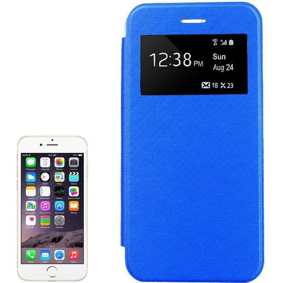 BOOK LEATHER CASE WITH CALL DISPLAY ID FOR IPHONE 6 PLUS(����)