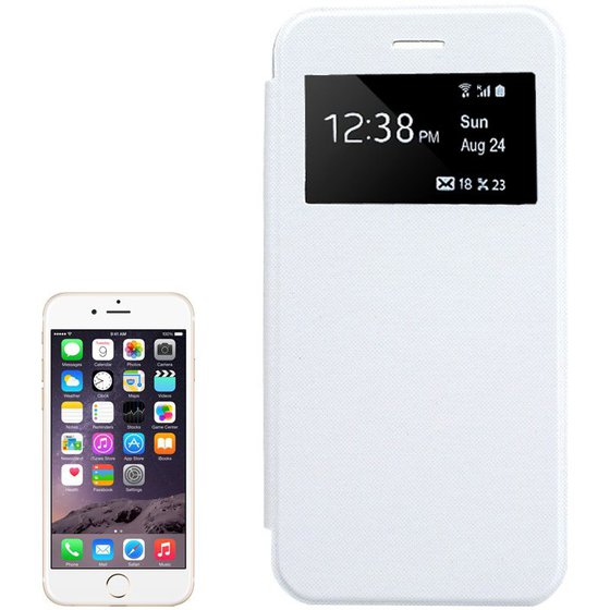 BOOK LEATHER CASE WITH CALL DISPLAY ID FOR IPHONE 6 PLUS( �����)
