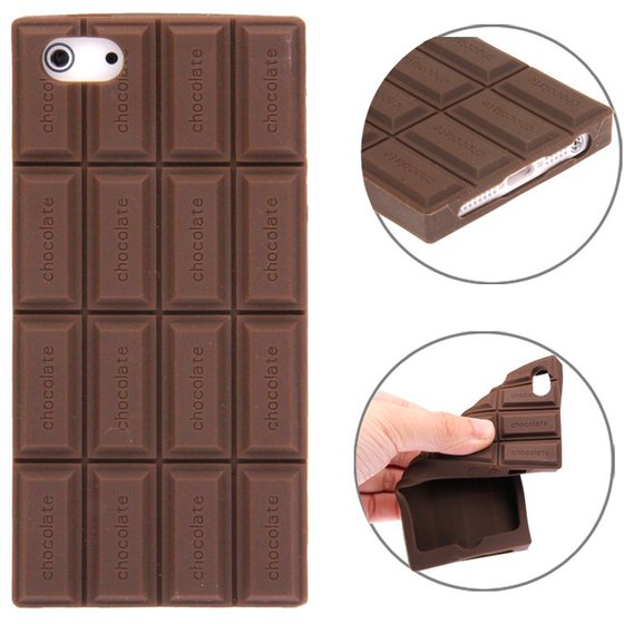 CHOCOLATE STYLE SILICONE CASE FOR IPHONE 5 & 5S