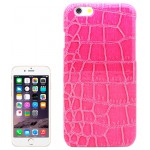 CROCODILE TEXTURE LEATHER SKINNING PLASTICS CASE FOR IPHONE 6(MAGENTA)