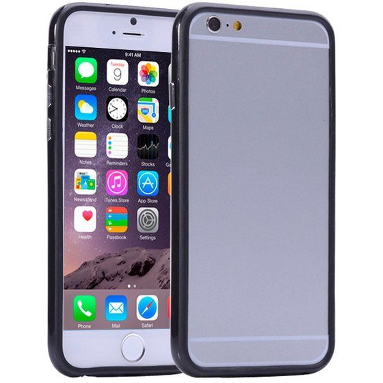 PURE COLOR TPU + PLASTIC BUMPER FRAME CASE FOR IPHONE 6(�����)