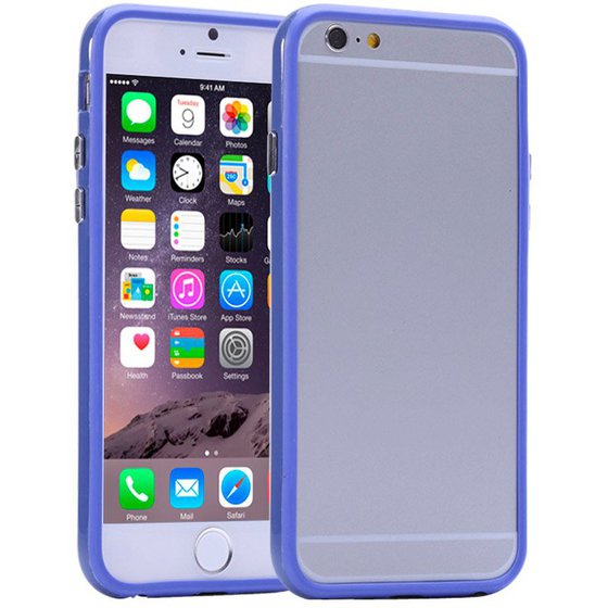 PURE COLOR TPU + PLASTIC BUMPER FRAME CASE FOR IPHONE 6(������ ����)