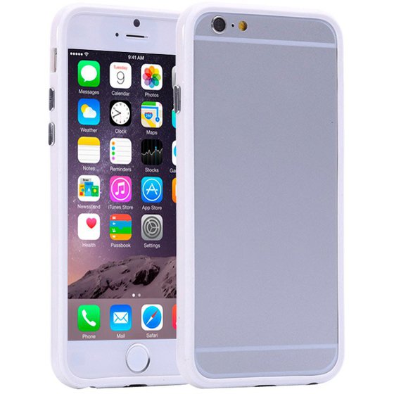 PURE COLOR TPU + PLASTIC BUMPER FRAME CASE FOR IPHONE 6( �����)