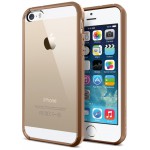 SERIES LINEAR CRYSTAL BACK COVER + FRAME CASE FOR IPHONE 5 & 5S (GOLDEN)