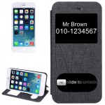 STROKES TEXTURE BOOK LEATHER CASE WITH CALL DISPLAY ID FOR IPHONE 6(�����)