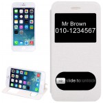 STROKES TEXTURE BOOK LEATHER CASE WITH CALL DISPLAY ID FOR IPHONE 6( �����)