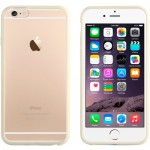 TPU BUMPER FRAME + MATTE CLEAR PLASTIC BACK CASE FOR IPHONE 6 (BEIGE �������)