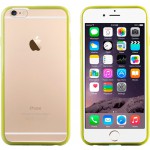TPU BUMPER FRAME + MATTE CLEAR PLASTIC BACK CASE FOR IPHONE 6 (GRASS �������)