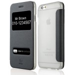���� BASEUS ULTRA-THIN WITH CALL DISPLAY WINDOW ���������� ��� IPHONE 6 PLUS (�����)