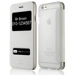 ���� BASEUS ULTRA-THIN WITH CALL DISPLAY WINDOW ���������� ��� IPHONE 6 PLUS ( �����)