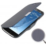 ���� ICASE BRUSHED TEXTURE BOOK MAGNETIC BUCKLE LEATHER ��� SAMSUNG GALAXY S III / I9300 (������ ����)