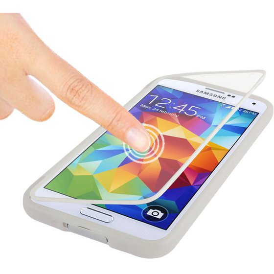���� ICASE TOUCH SCREEN FLIP FROSTED TPU ��� SAMSUNG GALAXY S5 G900 / S5 NEO (�������)