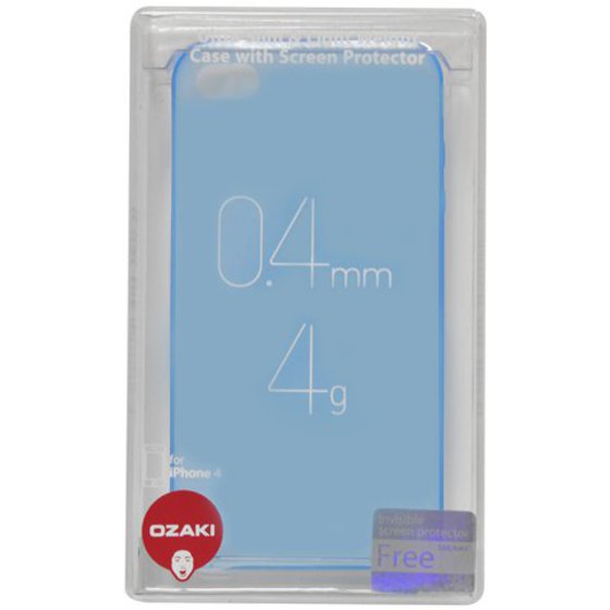 ������� ������ OZAKI 0.4MM (IC844BL) ULTRA SLIM/LIGHT WEIGHT ��� IPHONE 4/4S ����