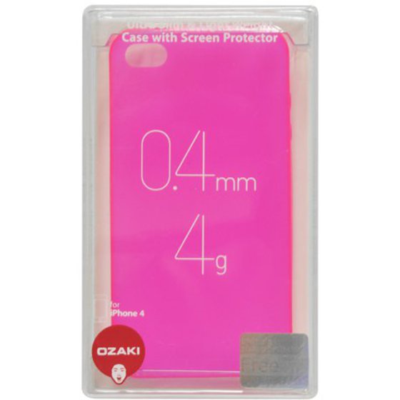 ������� ������ OZAKI 0.4MM (IC844PK) ULTRA SLIM/LIGHT WEIGHT ��� IPHONE 4/4S ���