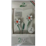 ��������� HANDSFREE 2ME FLOWER (3.5MM) GREEN