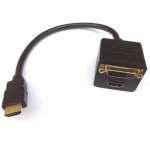 HDMI SPLITTER M TO HDMI/DVI F ACULINE AD-043