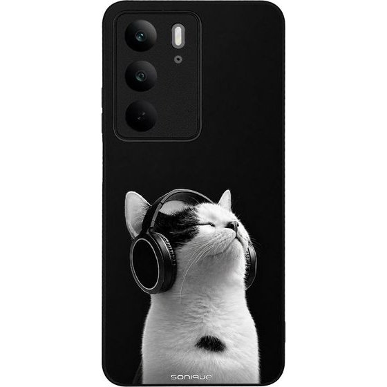 Sonique ���� Men's Edition Series ��� Realme C75 4G / Realme 14X 5G Audio Kitten - White