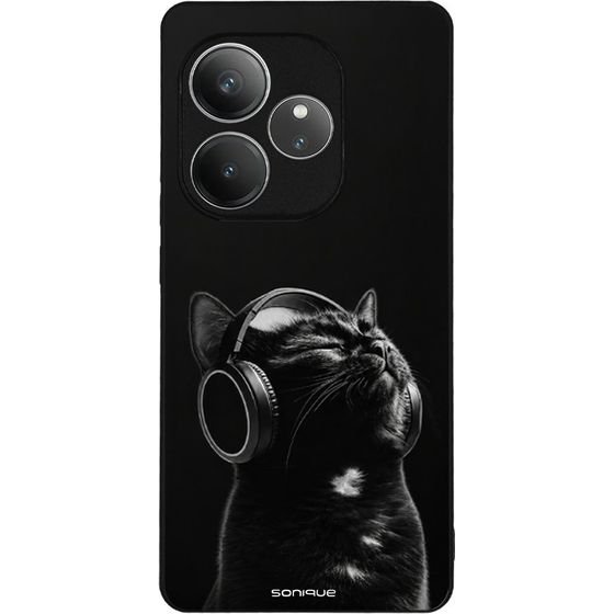 Sonique ���� Men's Edition Series ��� Realme GT 6 5G / Realme GT 6T 5G Audio Kitten - Black