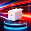 3mk Protection 3mk Hyper Charger PD 45W GaN AVS QC4+ PPS AFC FCP DCP 2C White - (160788)