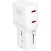 3mk Protection 3mk incharge(R) Globe 45W 2C PD QC4+ PPS SCP AFC US/EU/AUS/UK White - (160282)