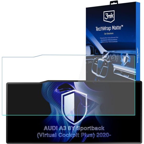 3mk Protection AUDI A3 8Y Sportback Virtual Cockpit Plus (2020 - 3mk TechWrap Matte Center Display - (W-TWMCeDiL-AA38Ysp)