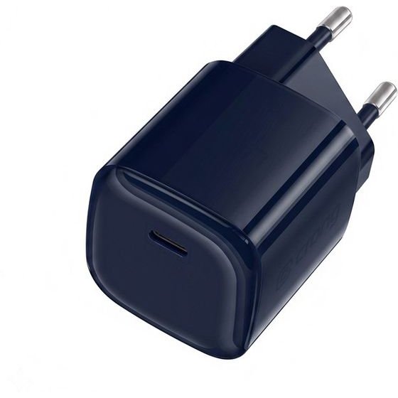 Crong Neo Gan Charger - USB-C 40W Pd Charger With Avs (Navy Blue) - (CRGNEO40MBL)