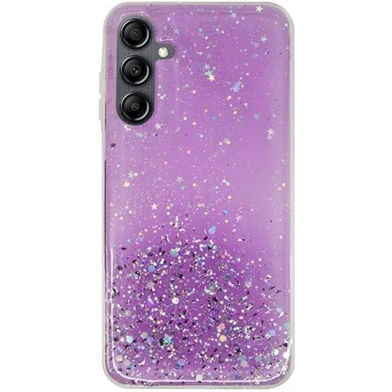 Vivid Liquid Glitter Case Samsung Galaxy A25 5G Purple/Multicolor - (CS-Fshn Glt 6-2403011)